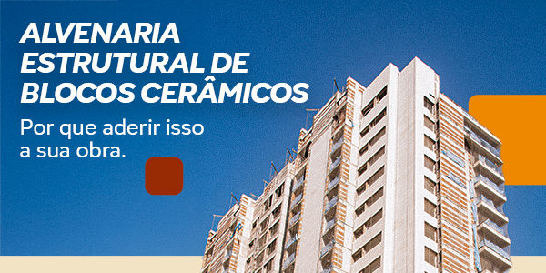 Imagem de um edifício em construção utilizando alvenaria estrutural com blocos cerâmicos da Cerâmica Porto Velho.