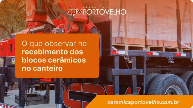 recebimento de blocos cerâmicos tijolo O que conferir